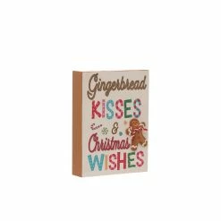 Discount ✔️ Assorted Gingerbread Block Sign Tabletop Décor by Ashland® 👍 -Christmas Decor Collections Shop 10701189 5