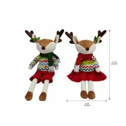 Wholesale 🥰 Assorted 11.5" Fabric Reindeer Decoration by Ashland® 🌟 -Christmas Decor Collections Shop 10701195 3