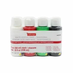 New 🌟 Traditional 🎁 Christmas Matte Acrylic Paint Set by Craft Smart™ 🤩